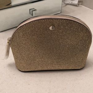 Kate Spade sparkly cosmetics bag